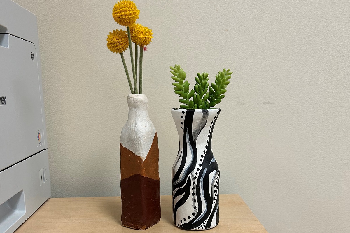 Painted Clay Vases