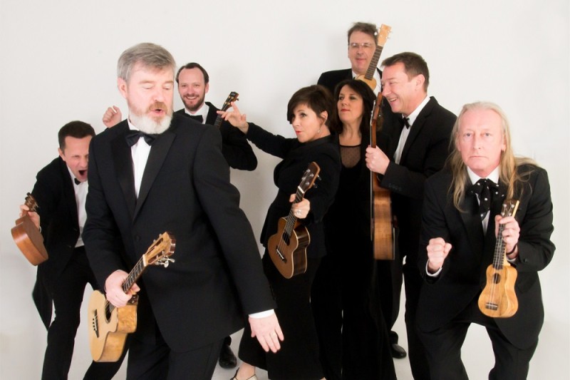 George Hinchliffe’s Ukulele Orchestra of Great Britain to bring humor and ukuleles to the Wisconsin Union Theater’s Shannon Hall on March 31