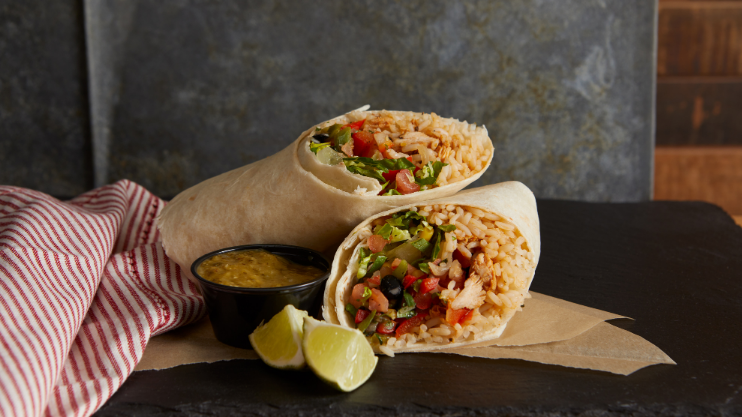 Burrito from Union South Cantina