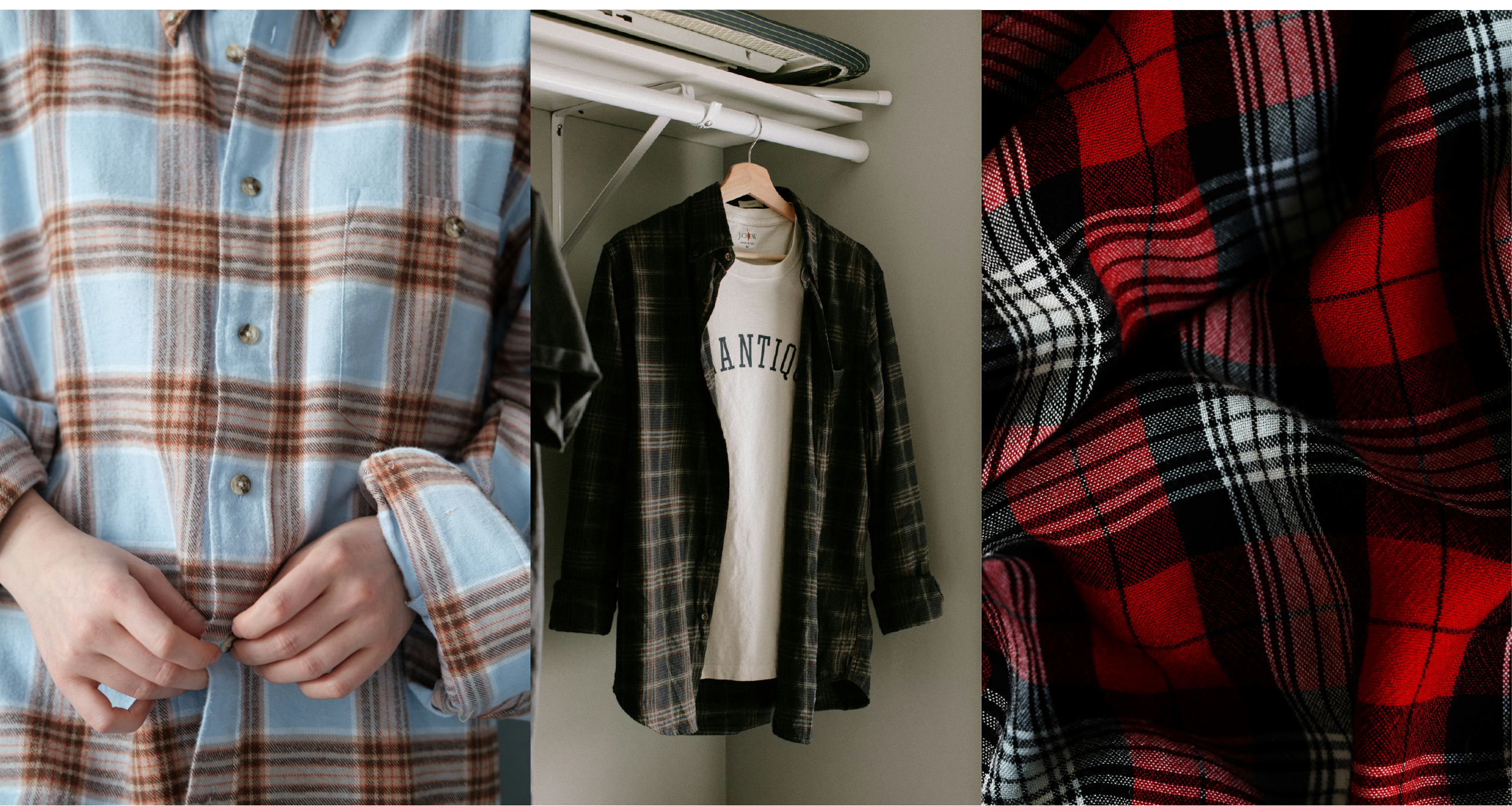 Examples of flannel clothing
