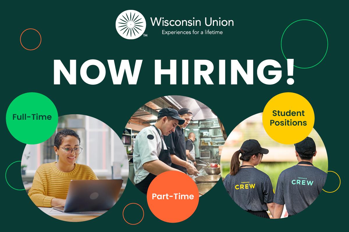 Now Hiring: full-time and part-time student positions
