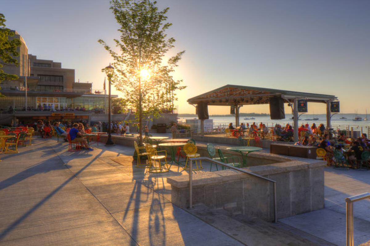 The Terrace at sunset