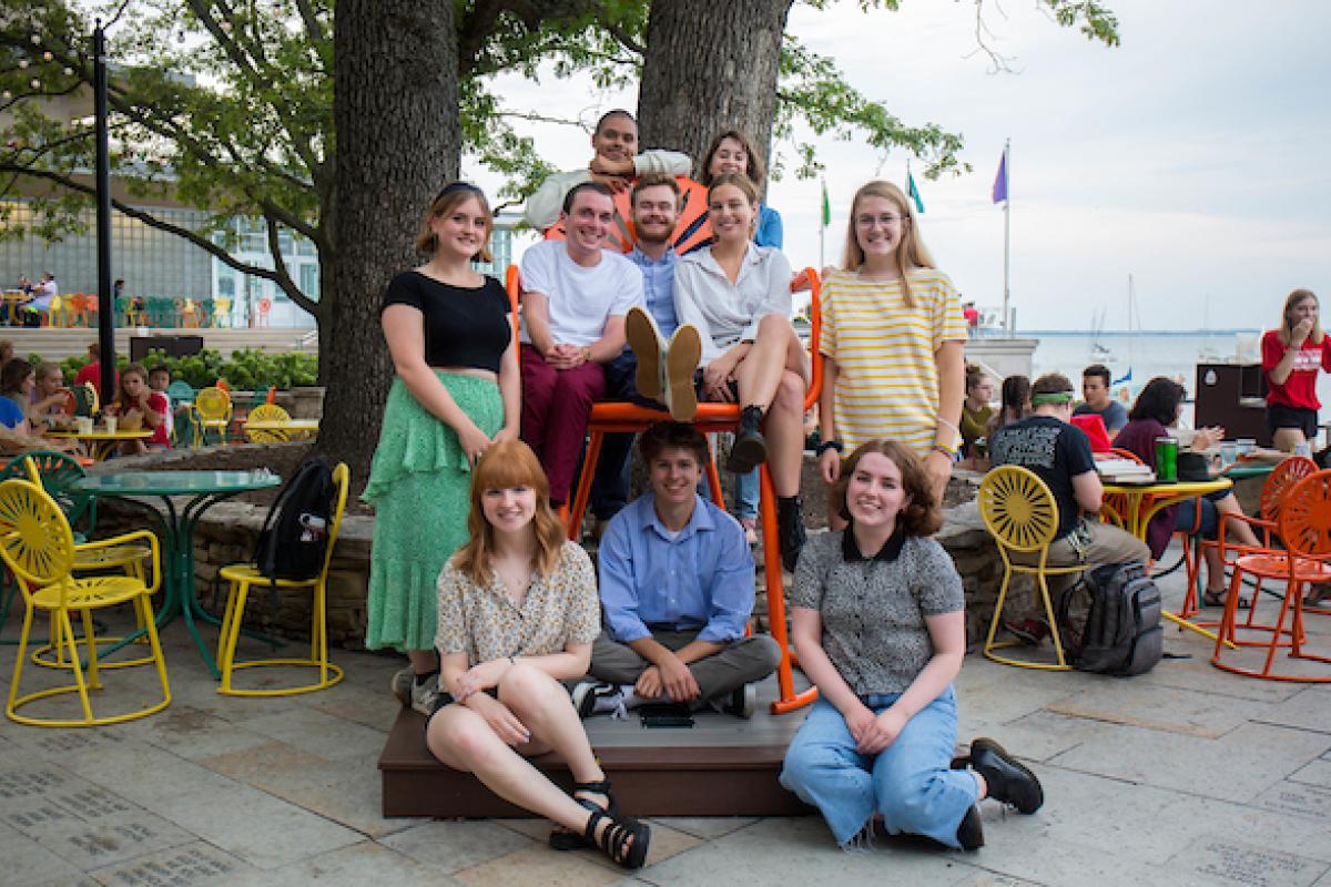 Group photo of WUD Music committee members