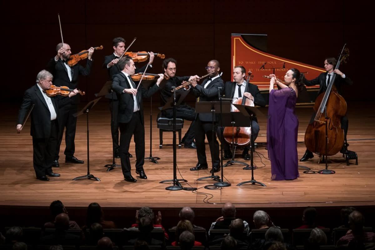 the Chamber Music Society of Lincoln Center performing classical music on a stage