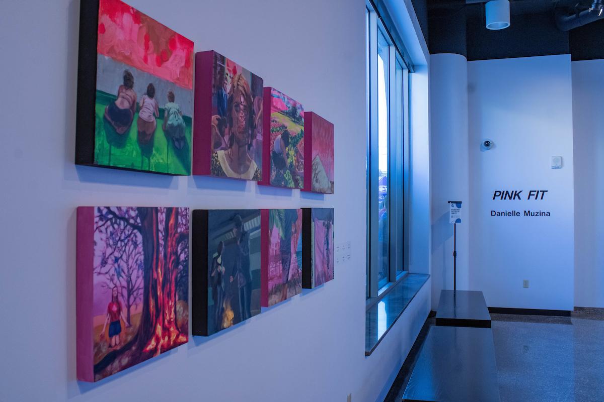 Paintings on display at Gallery 1380