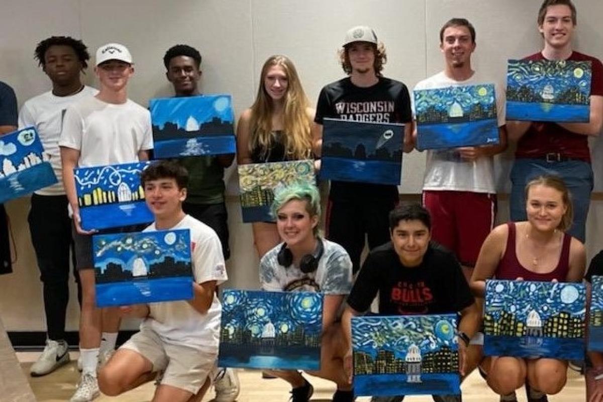 Wheelhouse Studios group painting